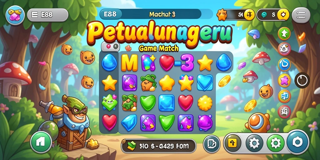 Tangkap momen seru dalam E88 dengan gameplay Match-3 yang menarik!