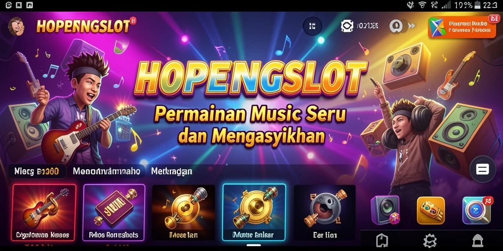 Tampilan gameplay HOPENGSLOT yang dinamis dan penuh warna.