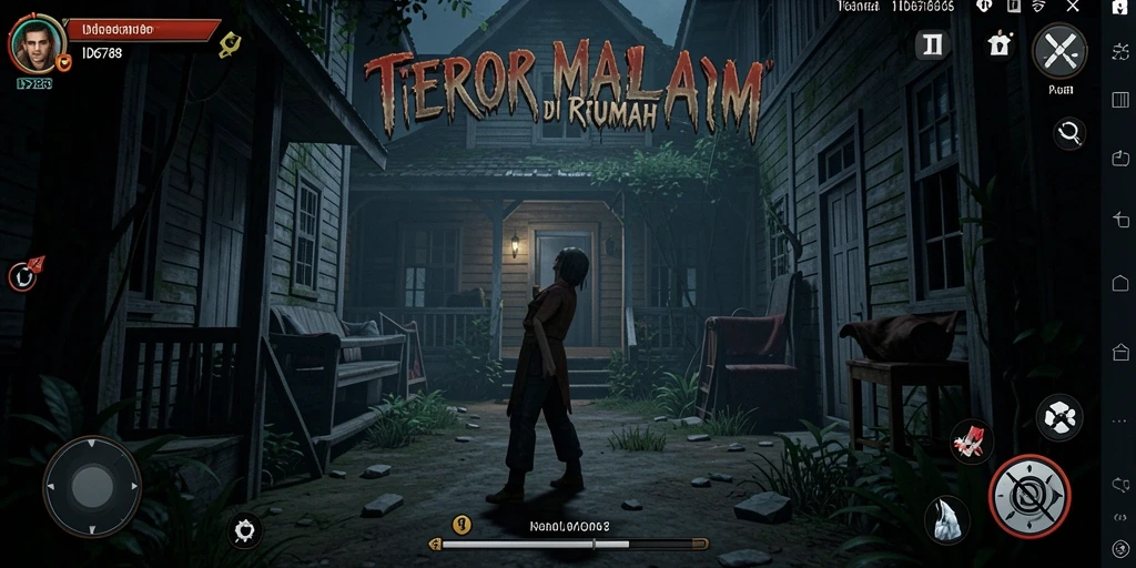 Screenshot gameplay menegangkan ID6788 saat menjelajahi rumah tua.