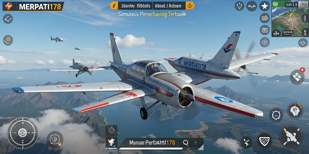 Tampilan utama gameplay MERPATI178 dengan pemandangan langit yang menakjubkan.