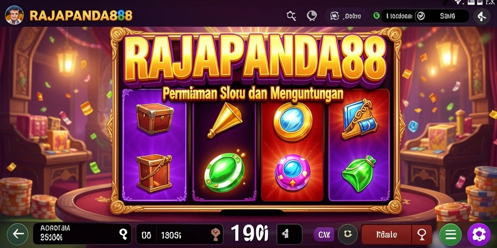 Gameplay seru RAJAPANDA88 dengan mesin slot yang menarik.