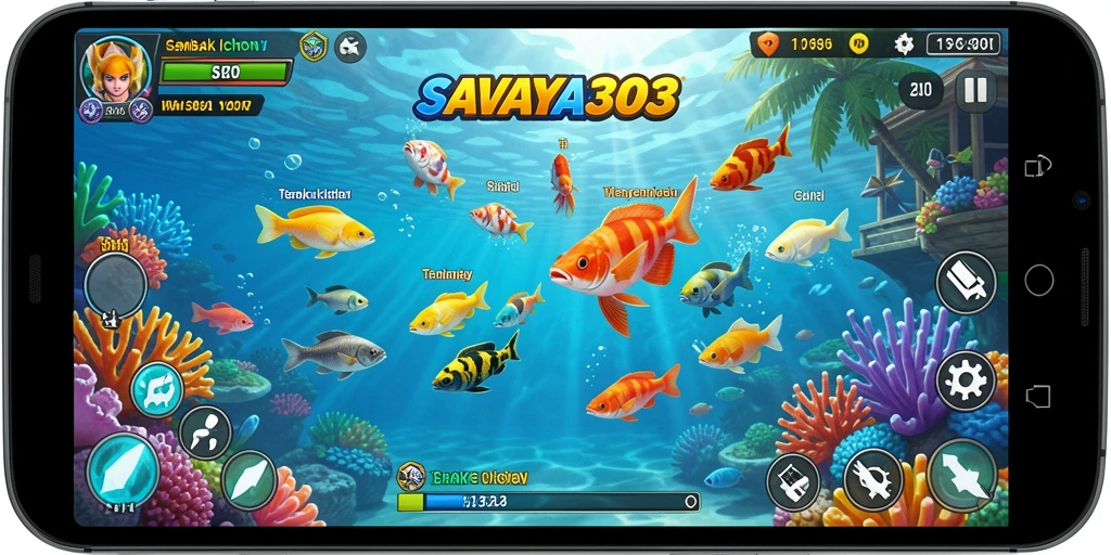 Tampilan gameplay seru dari game Tembak Ikan SAVAYA303.