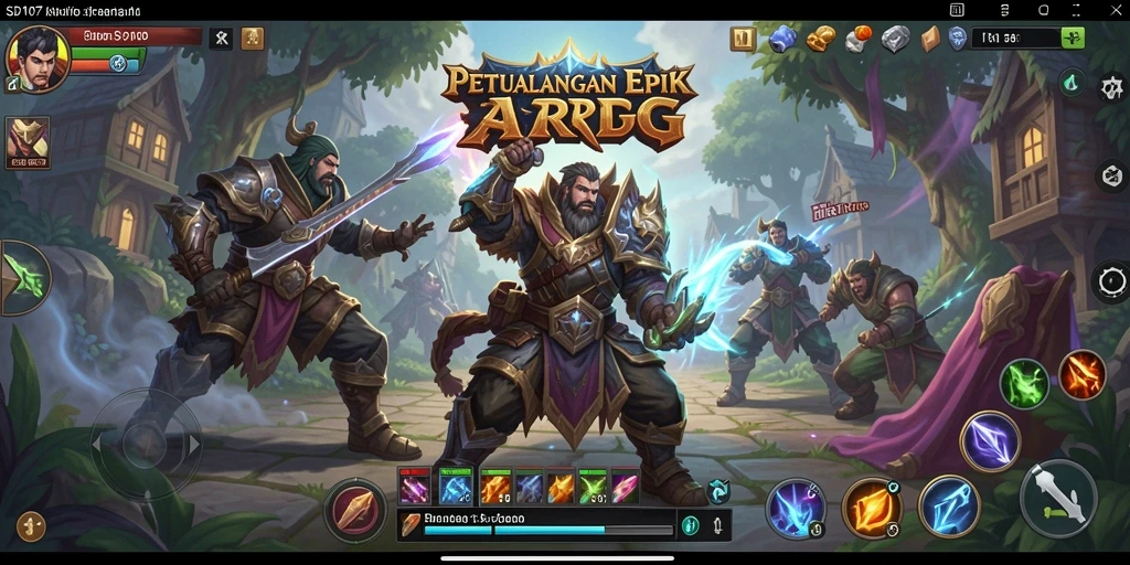 Gameplay epik dalam dunia fantasi ARPG yang menantang.