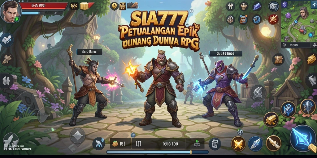 Screenshot menunjukkan petualangan memukau dalam gameplay RPG.