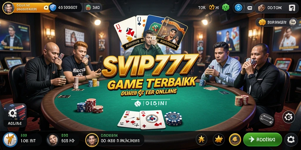 Tampilan gameplay menarik dari SVIP777 yang menunjukkan suasana permainan Poker.