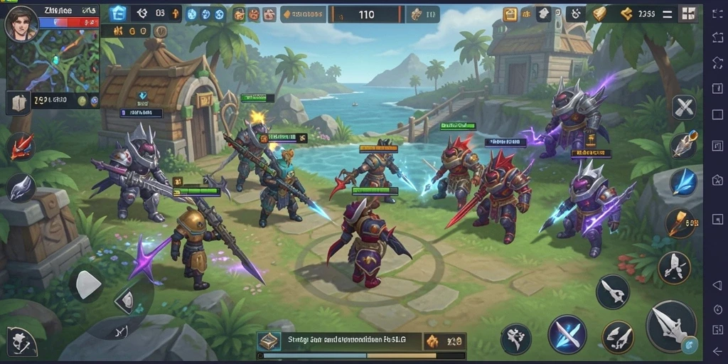 Screenshot utama ZK3 yang menunjukkan strategi permainan SLG yang mendalam.